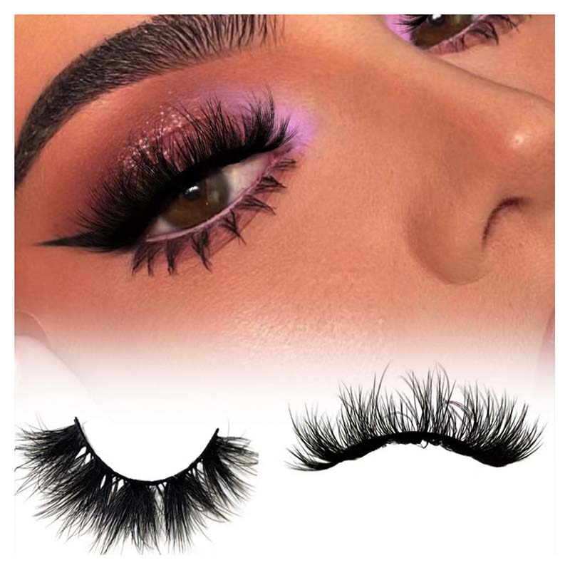 3d faux mink lashes wholesale 15--30mm fluffy faux mink lashes private