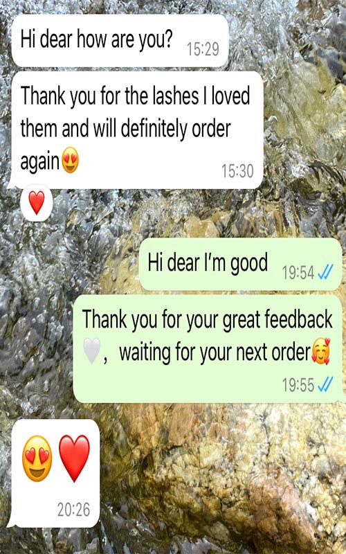 Feedback from Oman lash brand